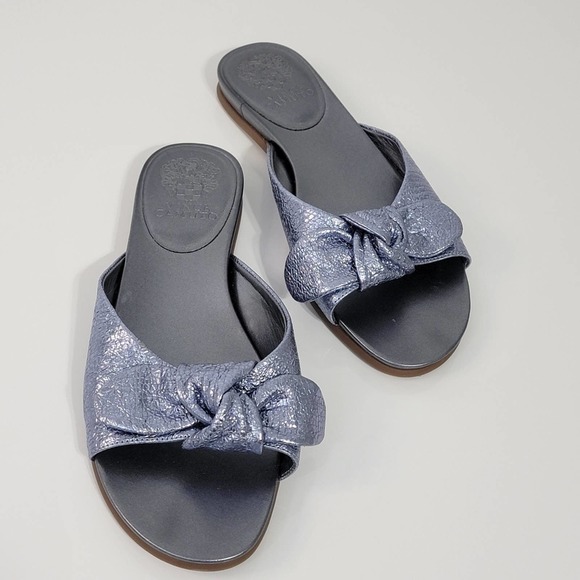 Vince Camuto Shoes - Vince Camuto Cool Blue Ejella Bow Slides